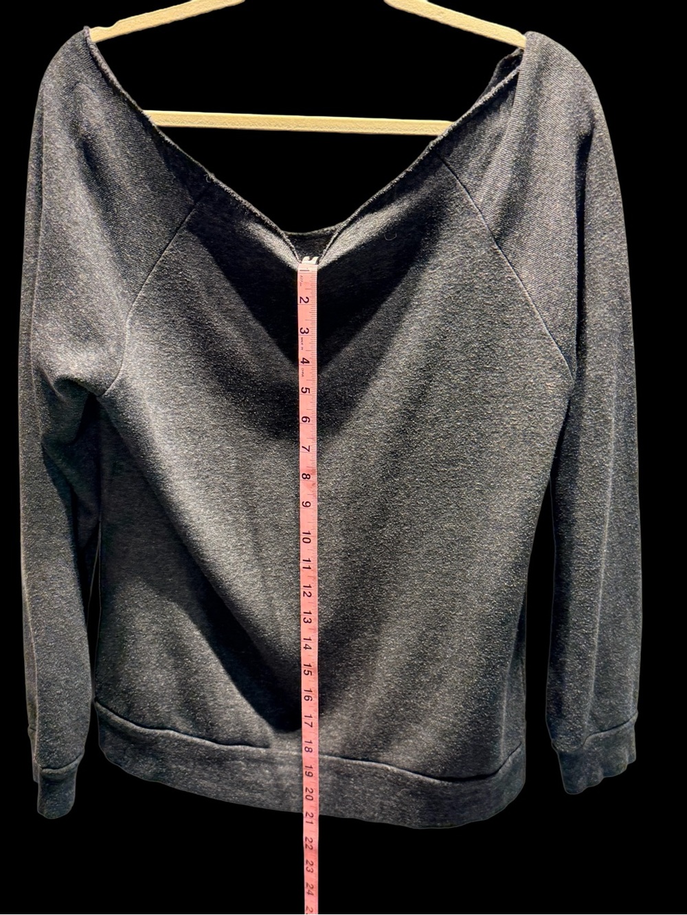Om & Ah London Be Kind Charcoal Slouchy Sweatshirt Kangaroo Pocket Large - Picture 4 of 4